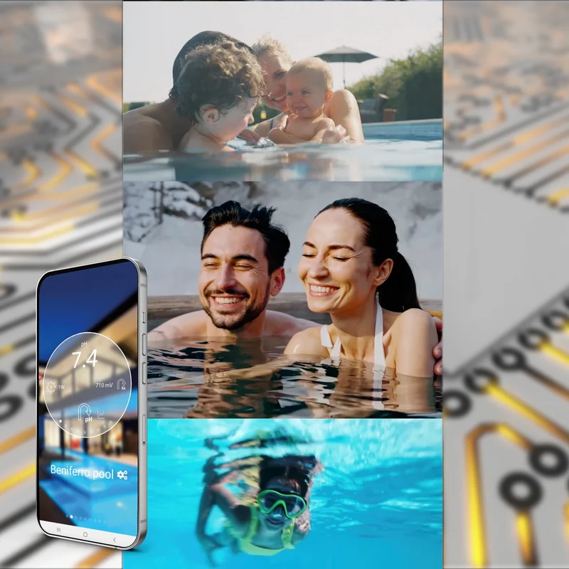 Doseur liquide avec réglage pH et Chlore - pré-monté sur plaque pour piscine de 10 à 150m³