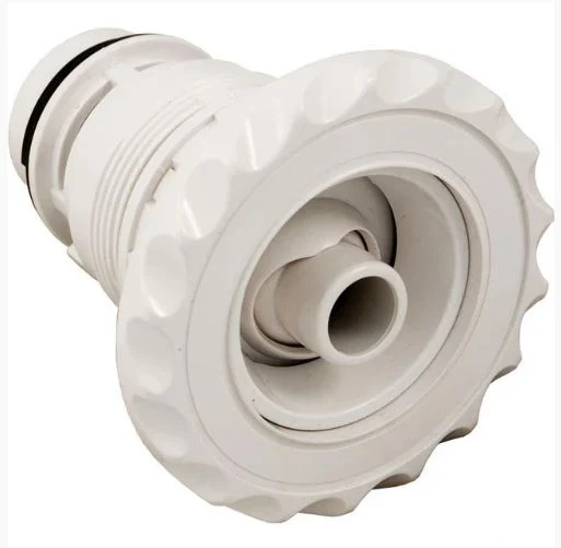 Jet Poly Jet Deluxe Roto Scalloped 3 1/2'' blanc