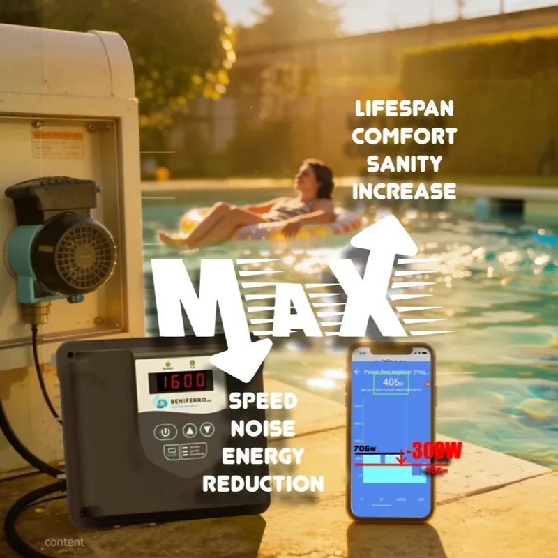 Variateur de fréquence MaX IP20 230V - tous pompes de max. 1,12 kW (1,5 PK)