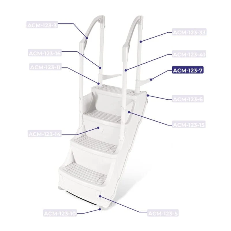 Support de Deck Escalier ACM-123-2 Gris (1)