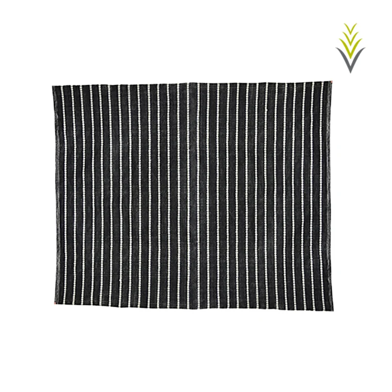 Tapis Graphite 9' x 12' Noir & Naturel
