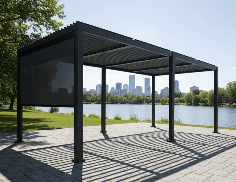 Pergola Mélia 10 x 13 Noir Texturé F96