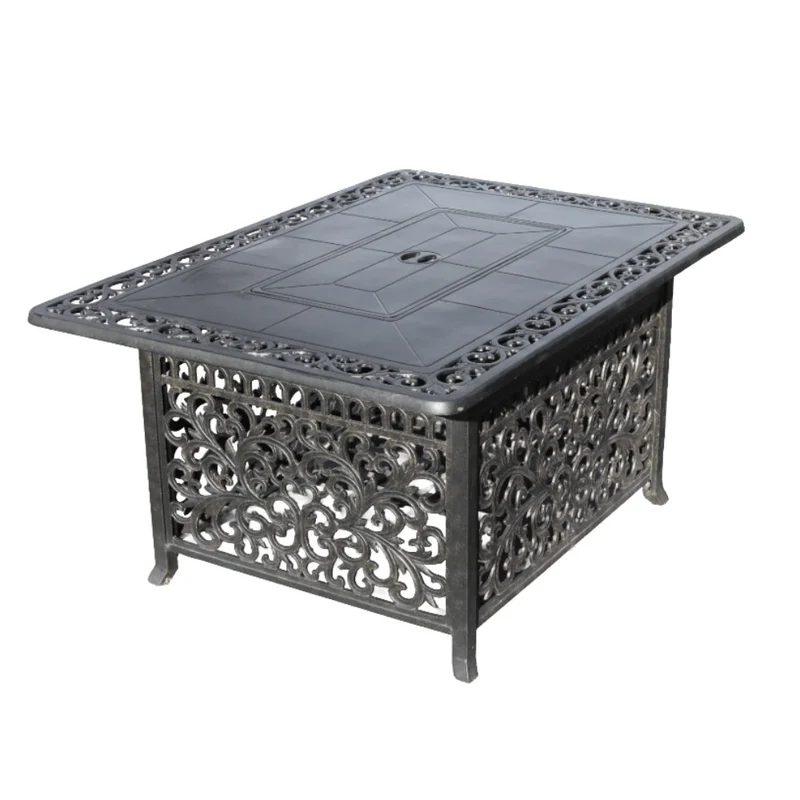 Table Foyer Rectangulaire Aluminium au Propane 50 000 btu