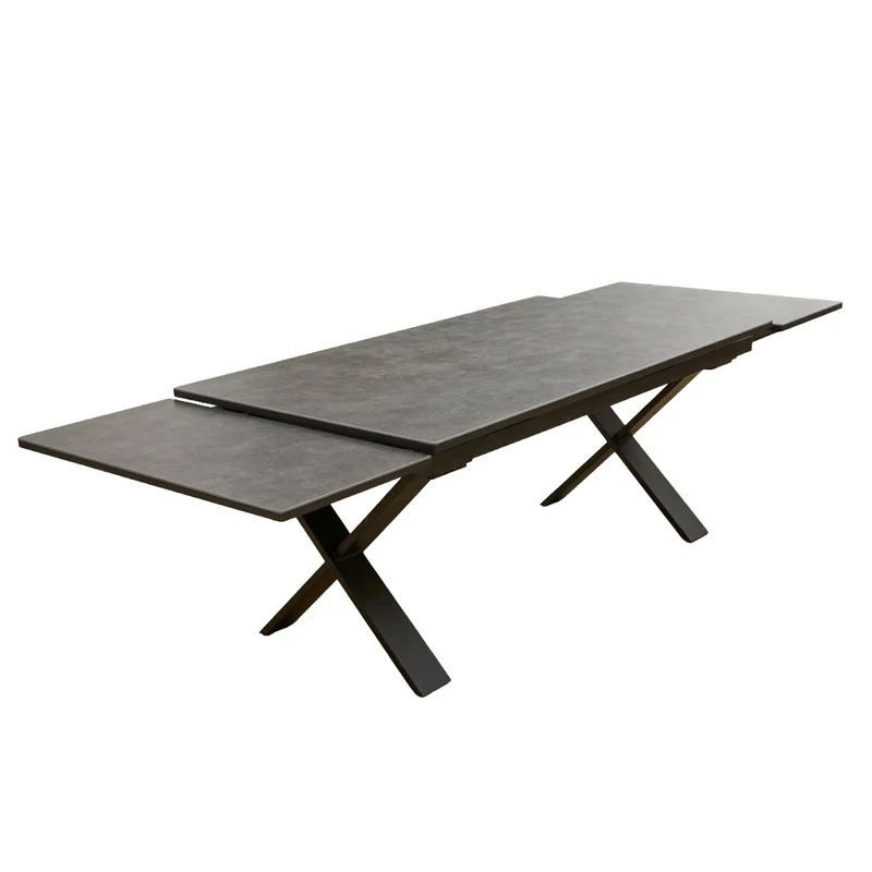 Table d'extérieur Alila Noir F72 / RockBeam S89 40x70x90x110