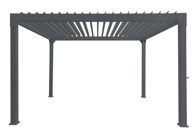 Pergola Villa 10' x 20' w/LED & Louvres Noir F72
