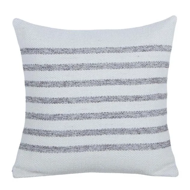 Coussin Élément 18" x 18" Gris & Naturel