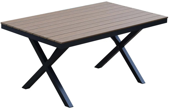 Table Napa 40" x 60" Noir F72/Bois S018