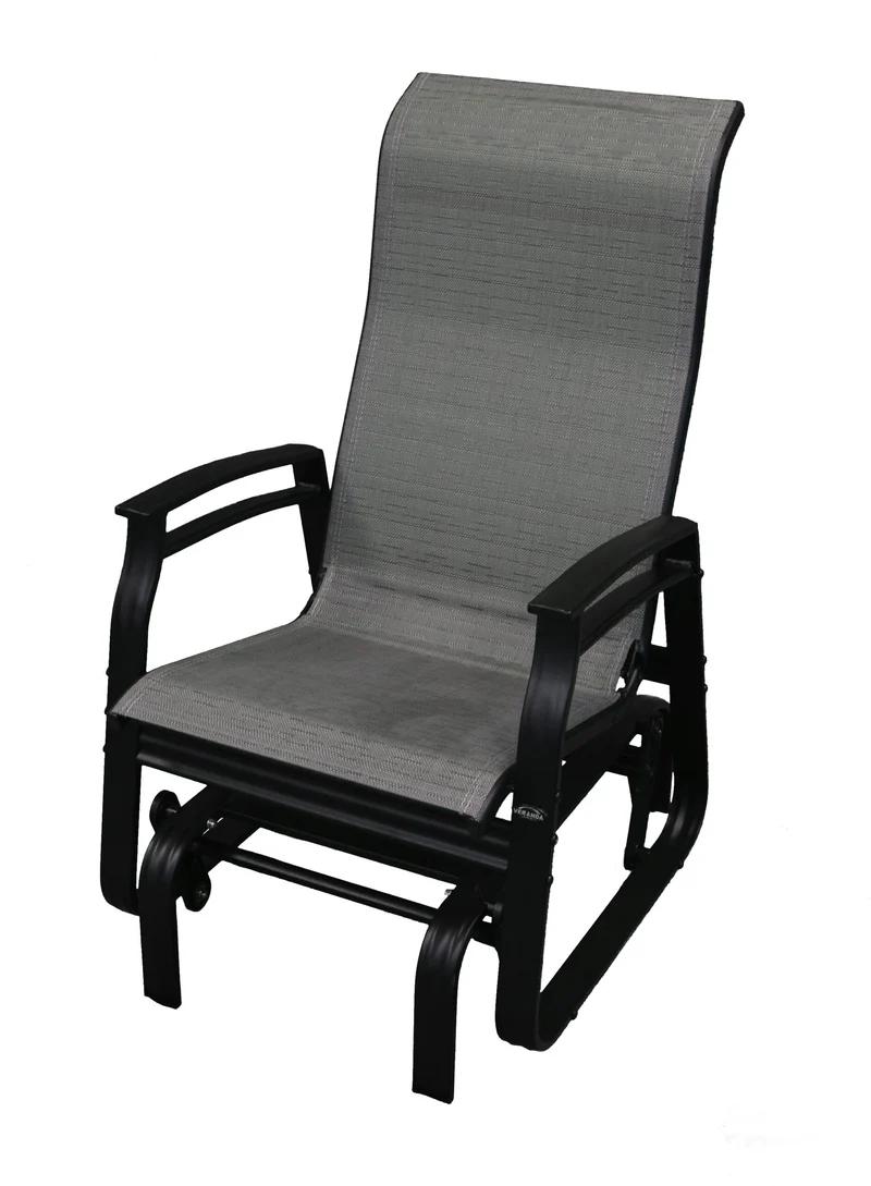 Chaise Oscillante Kaza Tissu 340 / Noir
