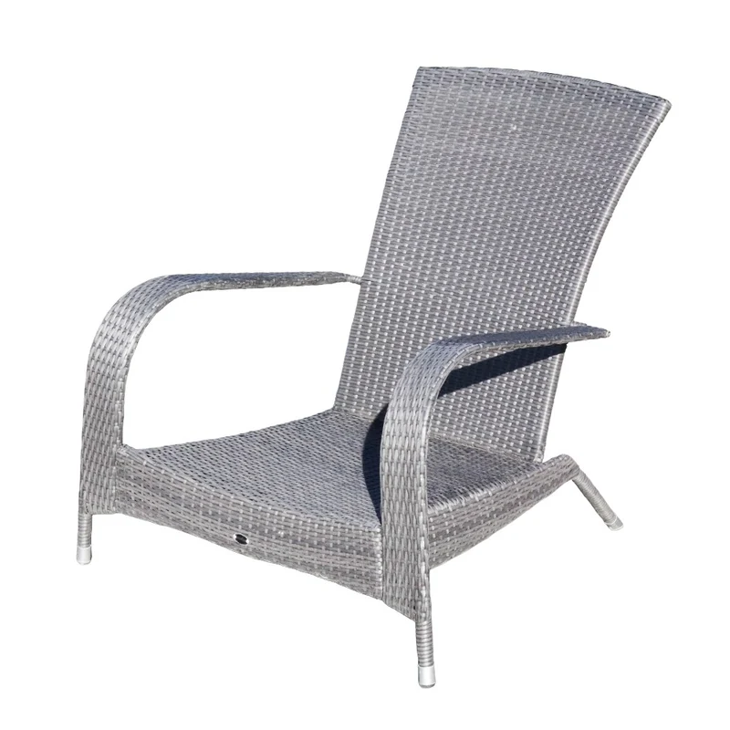 Fauteuil Classique Muskoka Noir / Coussins Rouges