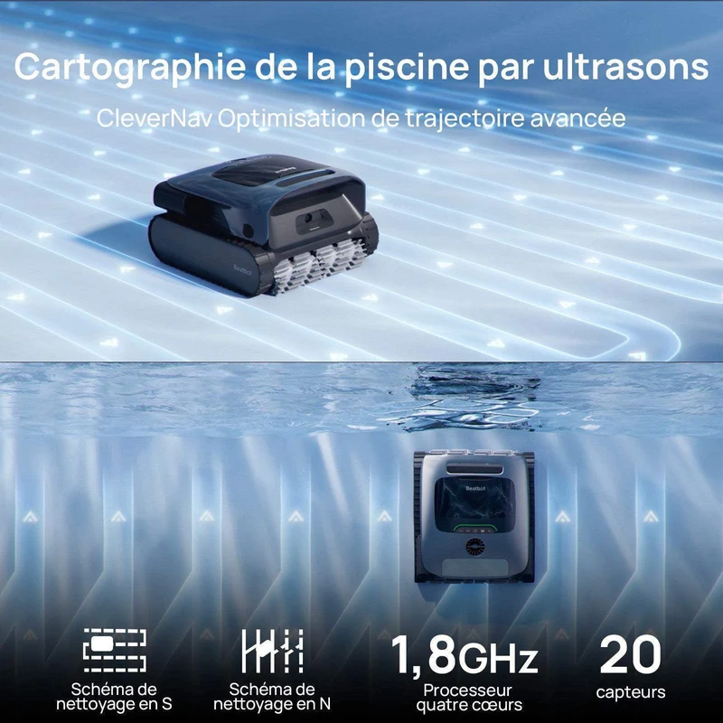 Robot nettoyeur de piscine Beatbot AquaSense® X