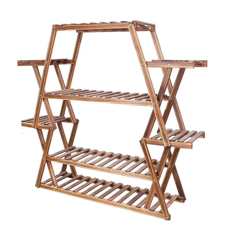 Grand Support Plante en Bois