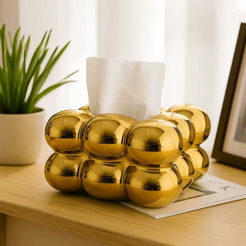 BubbleBliss - Papirservietkasse med Bobleformet Design