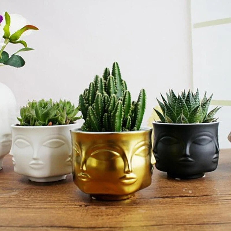 AuraVisage – Blomstervase med Ansigts inspireret Design