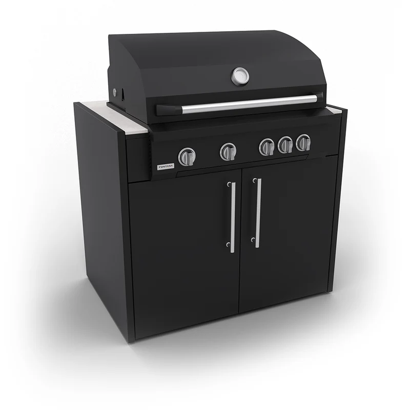 BARBECUE A GAS LUMEN 5 FUOCHI - MODULO PER CUCINA ELYSIA FONTANA FORNI