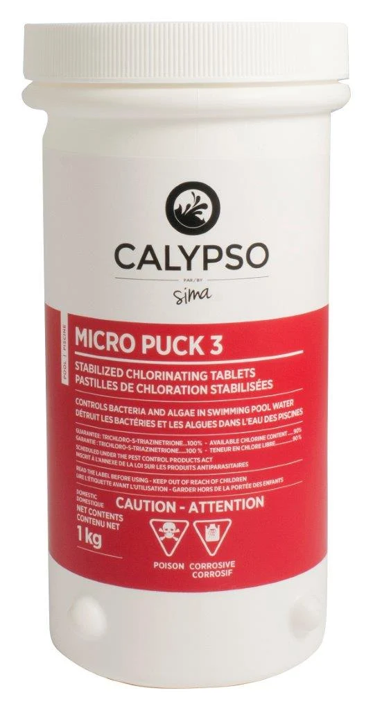 Micro Puck 3 Pastilles de Chlore Stabilisées(200g) 1kg