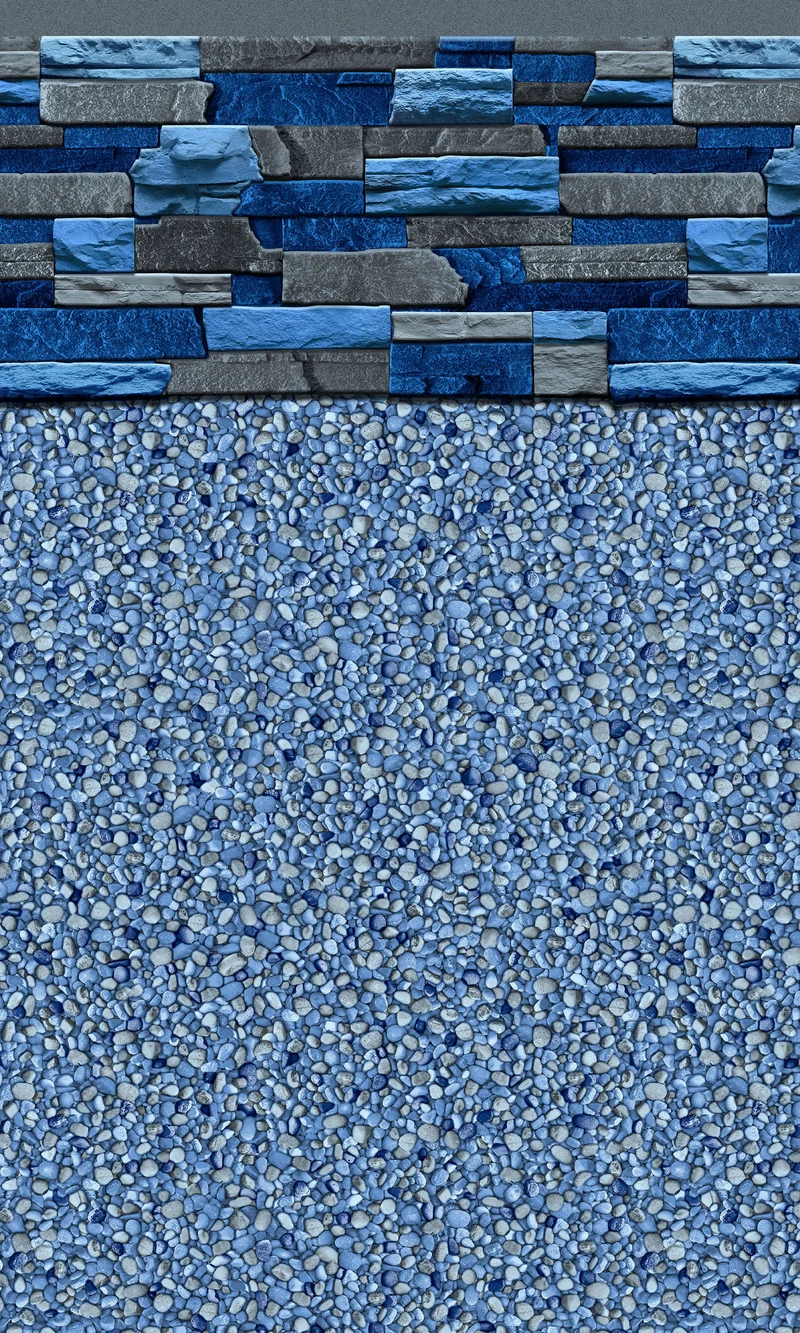 Toile Piscine Hors-Terre 15' x 26' x 52" Maïa / Summerblue Aqua-Bead 52"