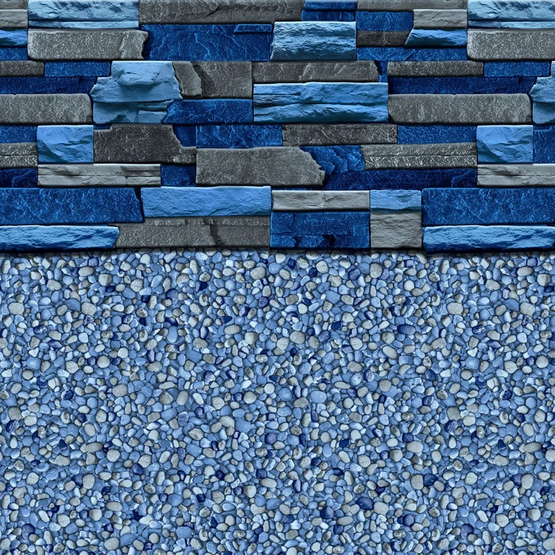 Toile Piscine Hors-Terre 18' x 33' x 52" Maïa / Summerblue Aqua-Bead 52"