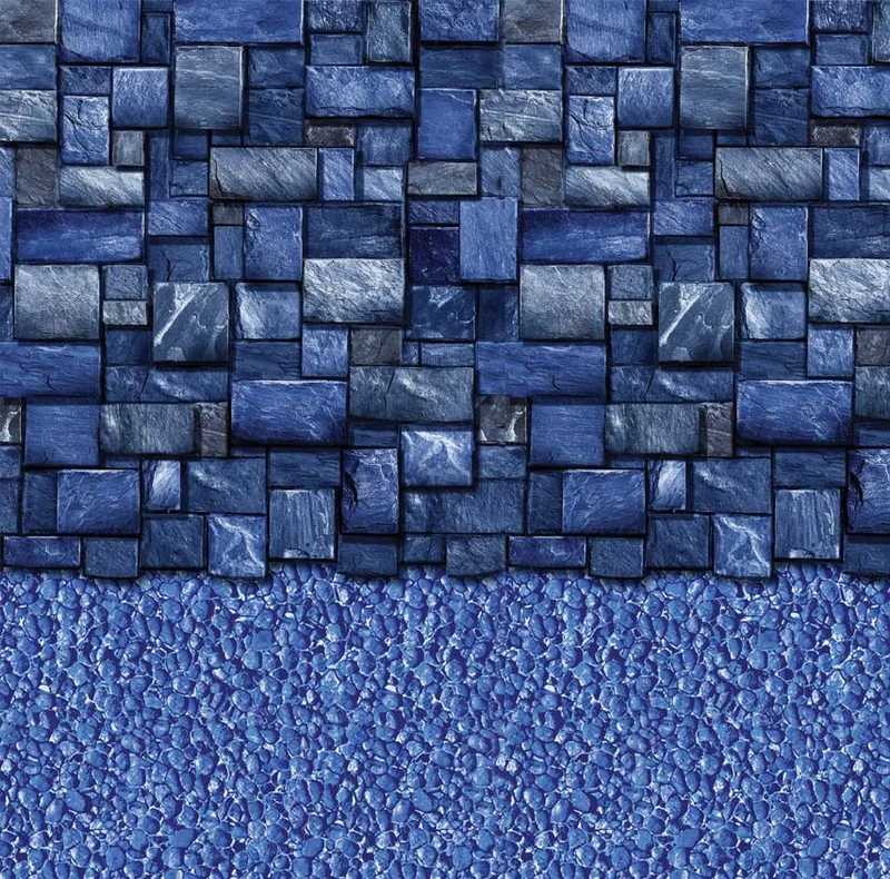 Toile Piscine Hors-Terre 18' x 48" Bleu Slate / Streamstone Uni-Bead 48"