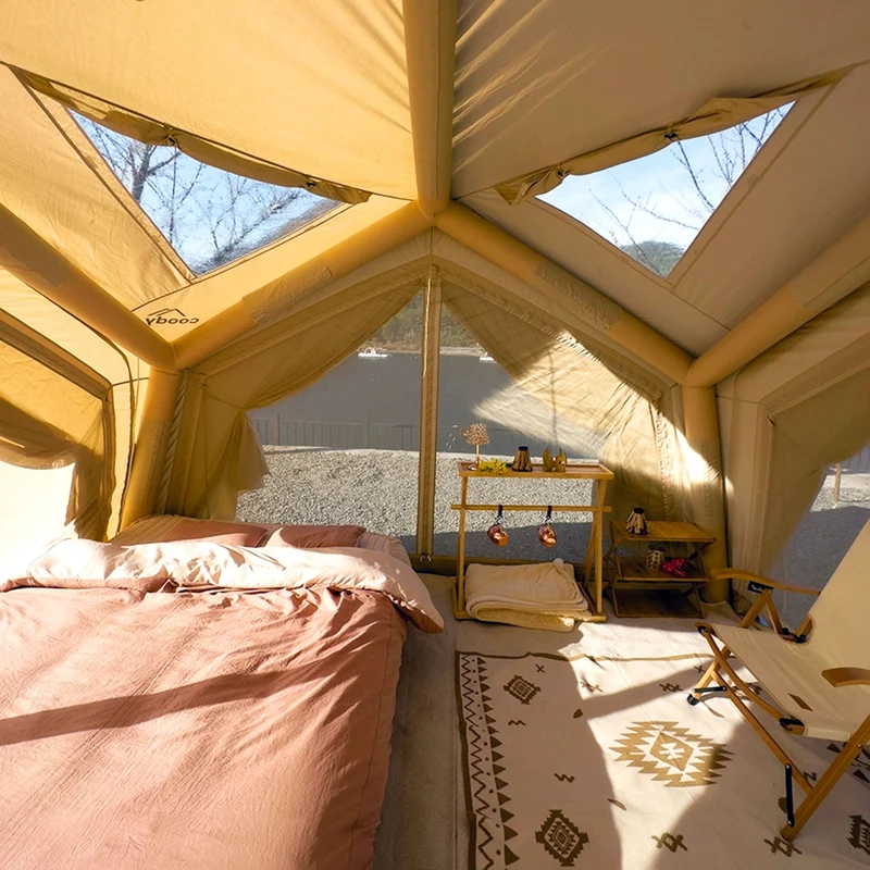 Coody AirTent Hub Beige (2-6 Person)+Electric Pump+Carpet+Ground Sheet+Air Sofa