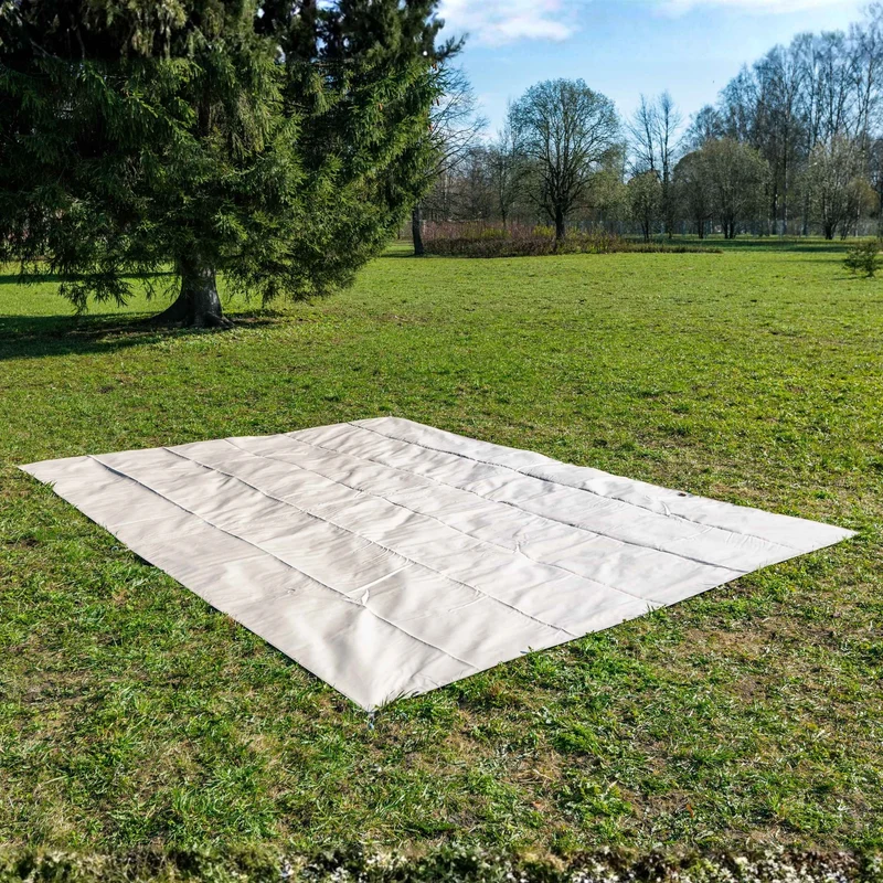Coody Familia AirTent 17.2 Pro Black Bundle-Inflatable Hot Tent with Stove Jack for Camping, 2–10 People + Electric Pump 133P + Ground Sheet 17.2 Pro
