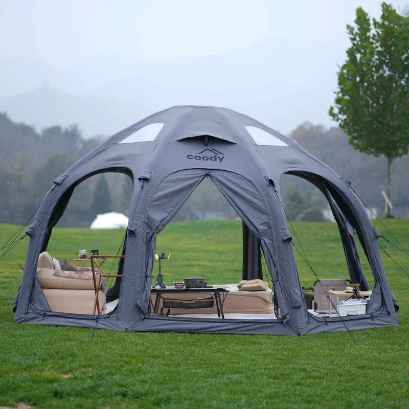 Coody Aurora Dome Gray Inflatable Shelter for Outdoors (2-4 person)