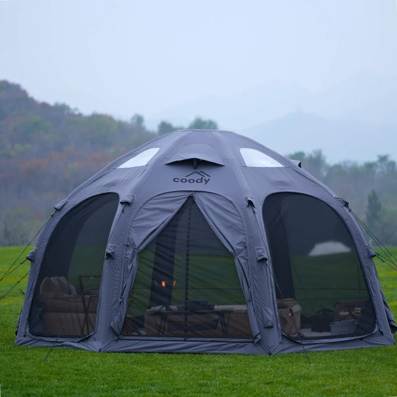 Coody Aurora Dome Gray Inflatable Shelter for Outdoors (2-4 person)