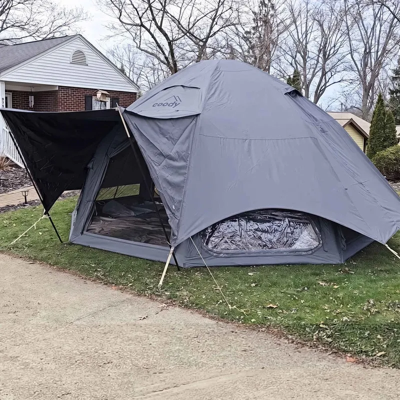 Coody Aurora Dome Gray Inflatable Shelter for Outdoors (2-4 person)