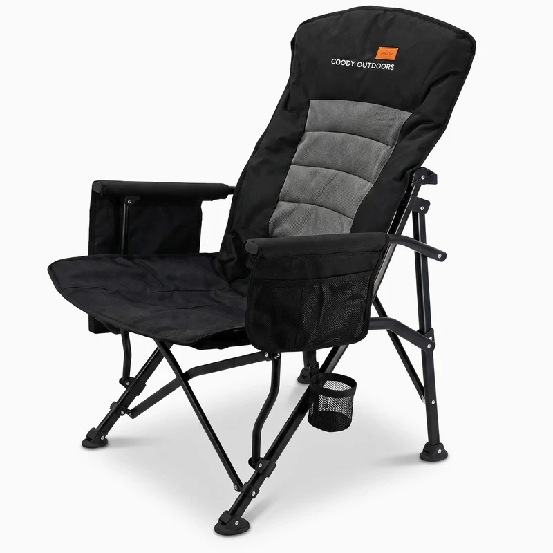 Coody Ouke Padded Camping Chair – Black