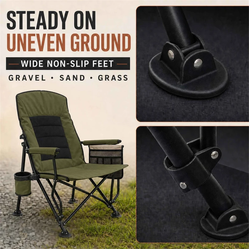 Coody Ouke Padded Camping Chair – Green