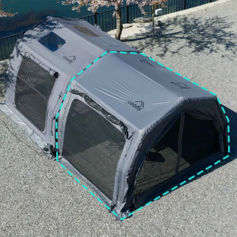 Coody AirTarp Pro Inflatable Canopy Extension for 17.2 Pro, 10.0 Pro & Hub Pro AirTents – Gray