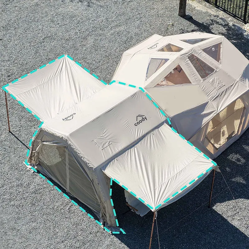 Coody AirTarp Pro Inflatable Canopy Extension for 17.2 Pro, 10.0 Pro & Hub Pro AirTents – Beige