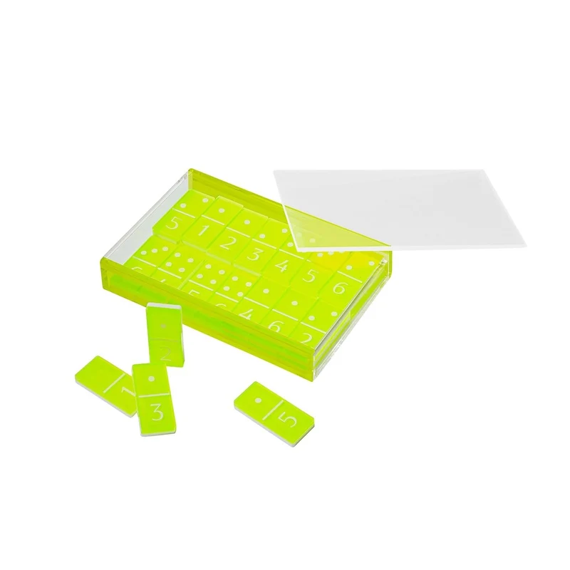 Lucite Dominoes - Neon