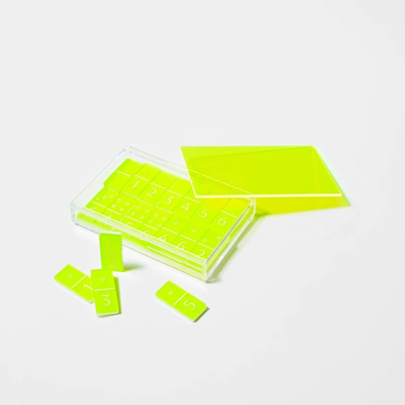 Lucite Dominoes - Neon