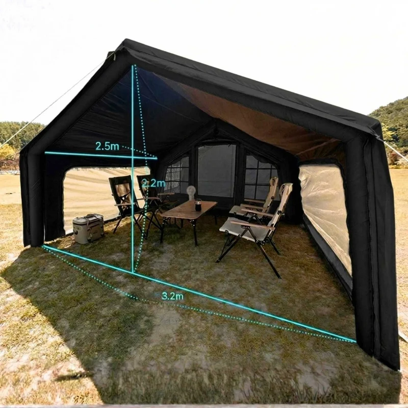 Coody AirTarp Inflatable Canopy Extension for 8.0 AirTents – Black