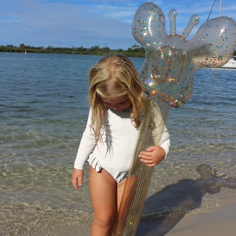 Kids Inflatable Noodle - Cotton Candy Glitter