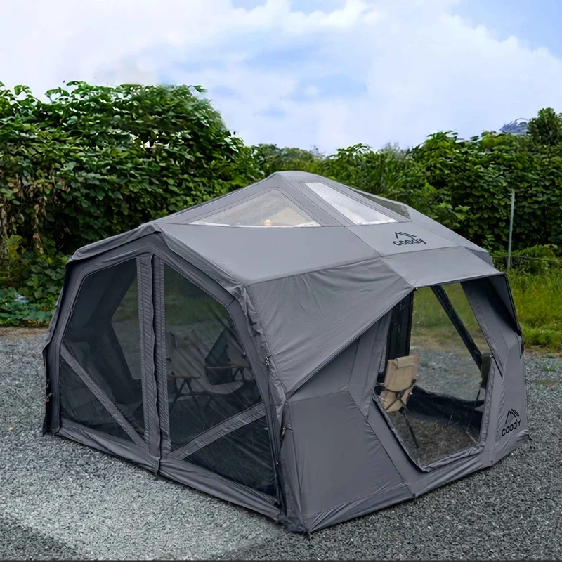 Coody Hub Pro Gray - Inflatable Tent for Camping (2-6 Person)
