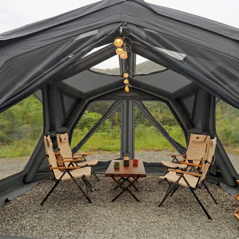Coody Hub Pro Gray - Inflatable Tent for Camping (2-6 Person)