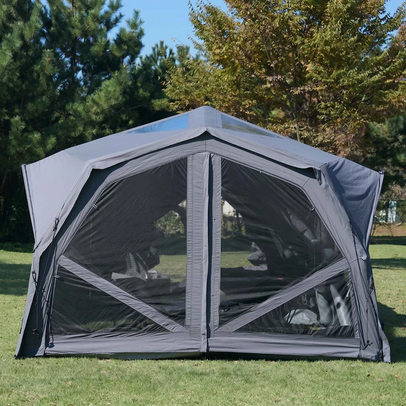 Coody Hub Pro Gray - Inflatable Tent for Camping (2-6 Person)