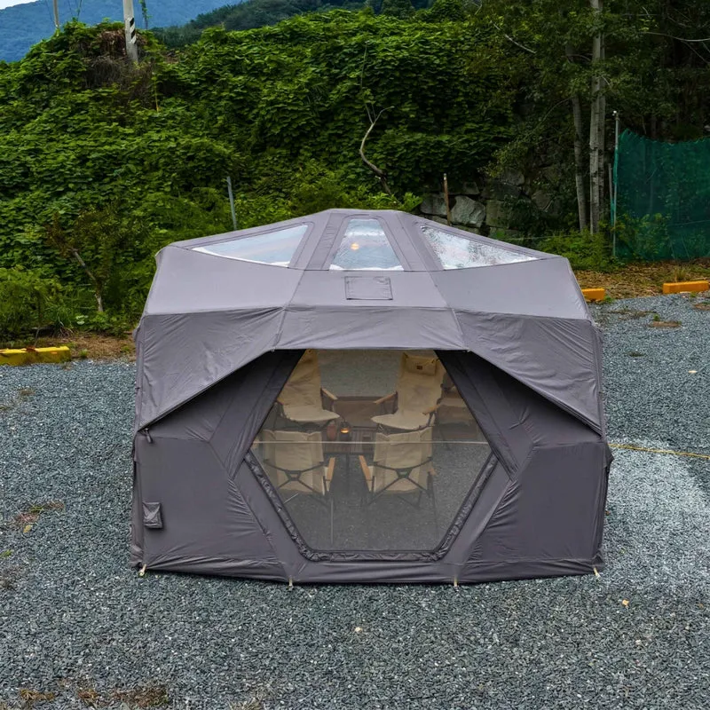 Coody Hub Pro Gray - Inflatable Tent for Camping (2-6 Person)