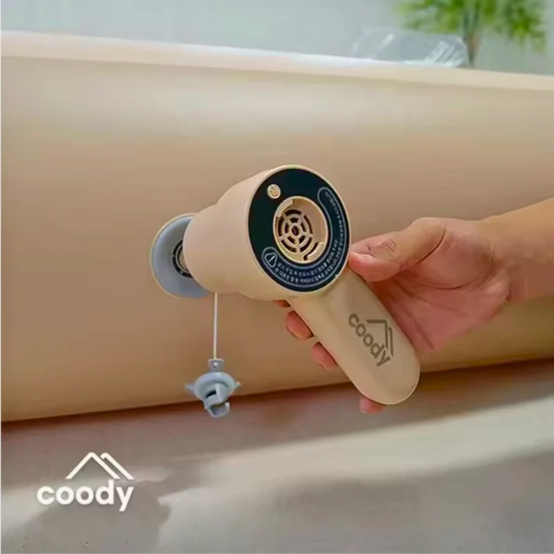 Coody Air Pump GR-119P, Portable Air Pump for Coreo Air Mattress, 3 Nozzles, Up to 2 PSI