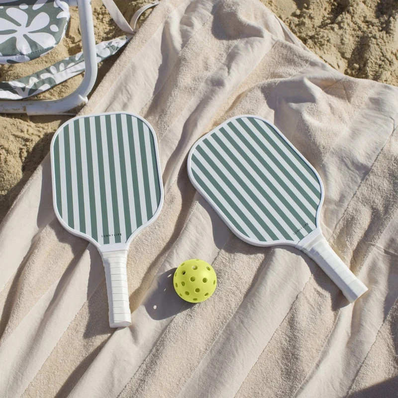 Pickleball Set - The Vacay Olive Stripe