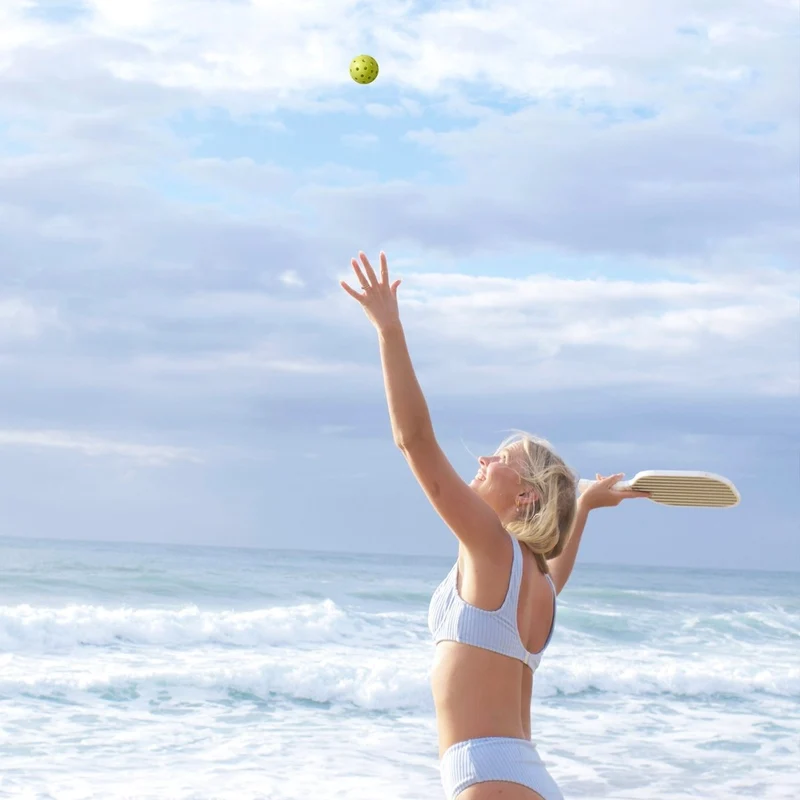 Pickleball Set - The Vacay Olive Stripe