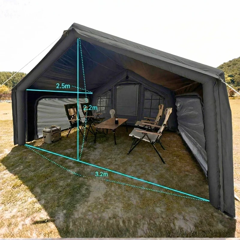 Coody AirTarp Inflatable Canopy Extension for 8.0 AirTents – Gray