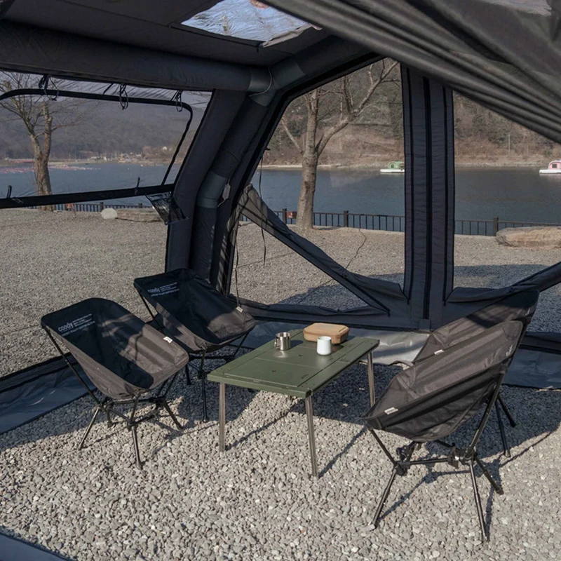 Coody 10.0 PRO Black Premium Family Inflatable Canvas Tent (2-4 Person)