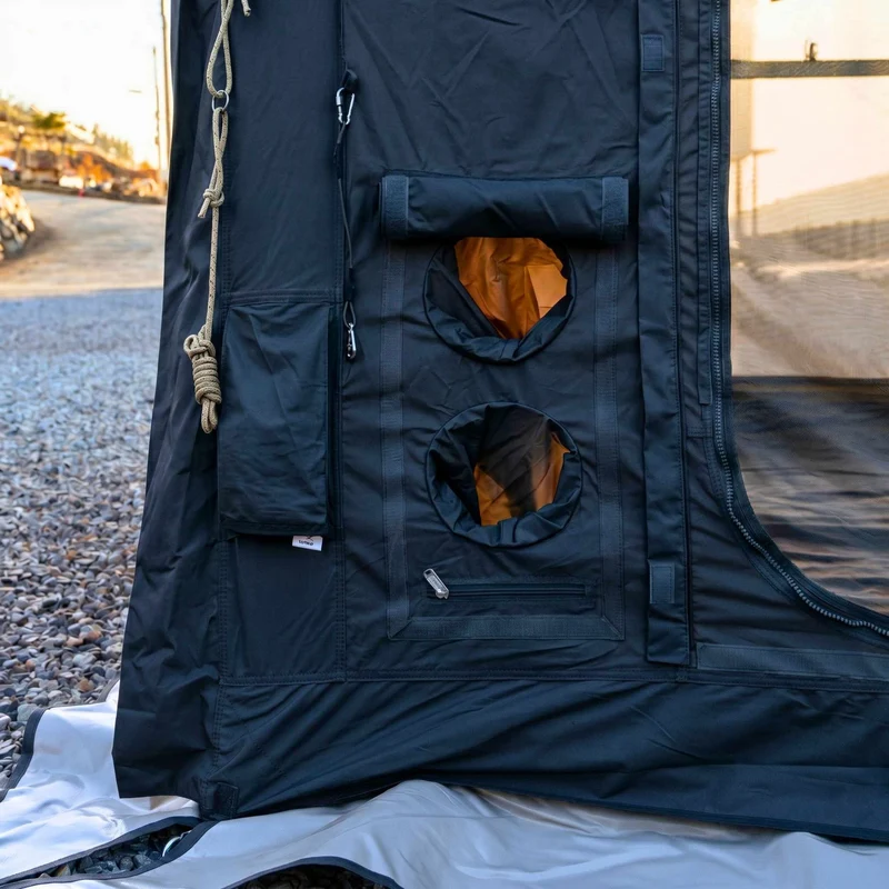 Coody 10.0 PRO Black Premium Family Inflatable Canvas Tent (2-4 Person)