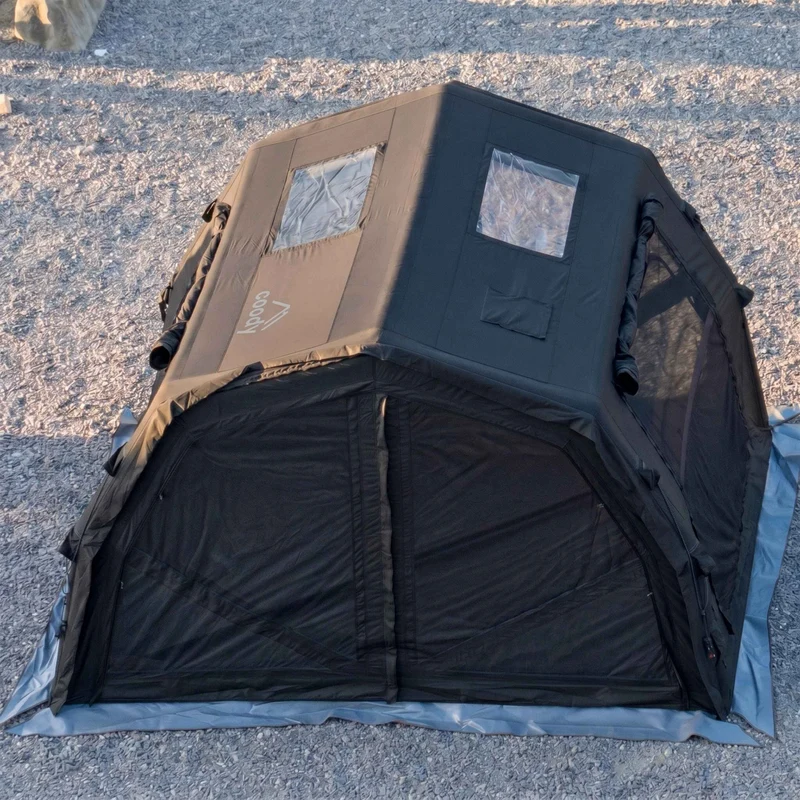 Coody 10.0 PRO Black Premium Family Inflatable Canvas Tent (2-4 Person)
