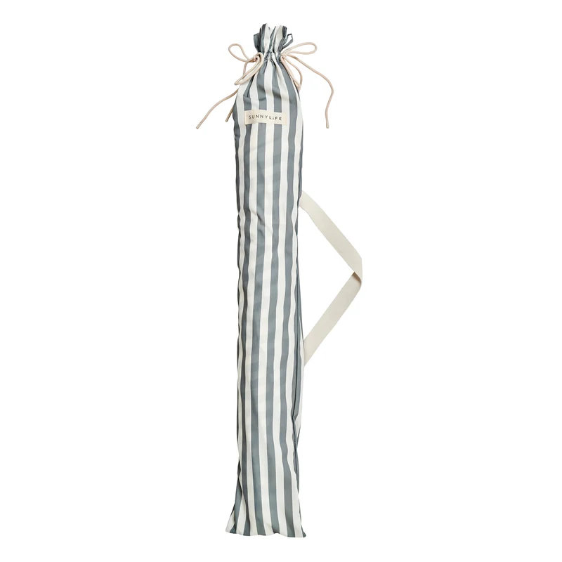 Luxe Beach Umbrella - Seagrass Stripe