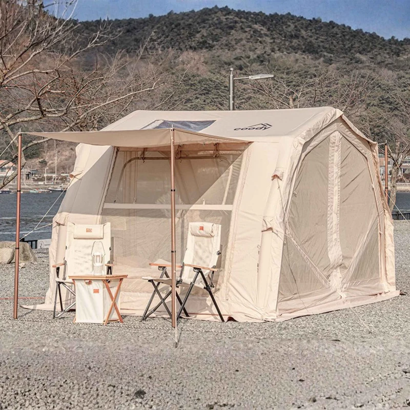 Coody 10.0 PRO Beige Premium Family Inflatable Canvas Tent (2-4 Person)
