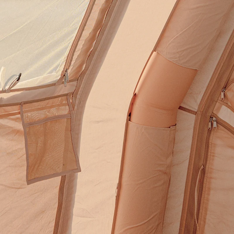Coody 10.0 PRO Beige Premium Family Inflatable Canvas Tent (2-4 Person)