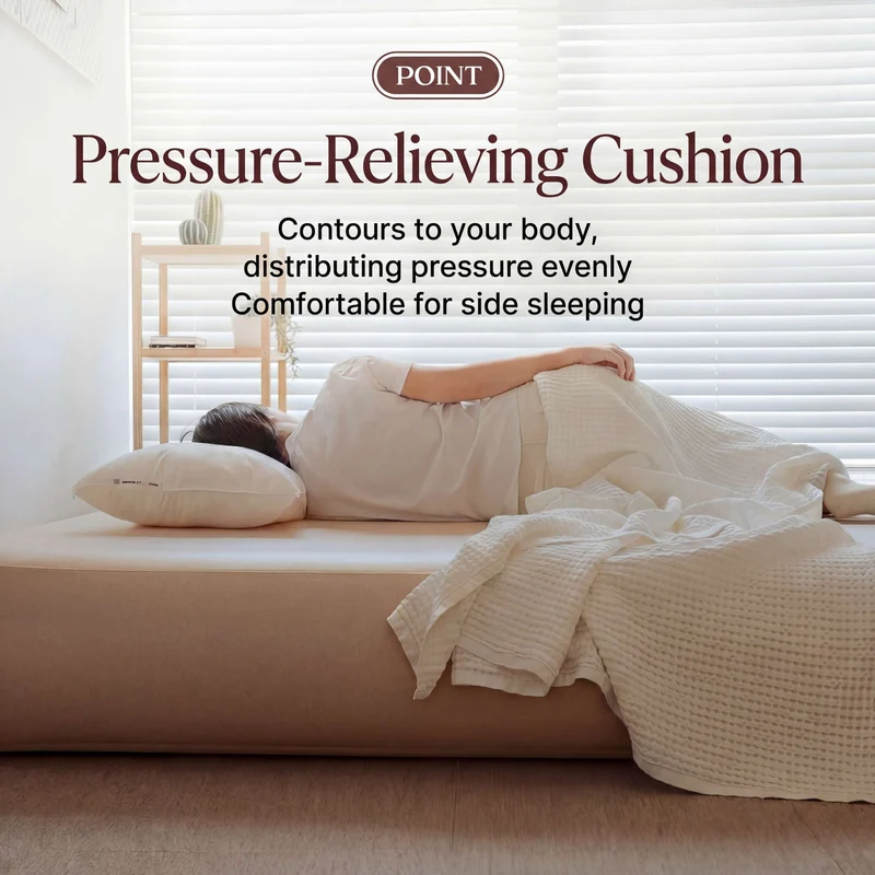 Coody Coreo Air Mattress Single (105 × 200 × 35 cm) – Structured Air Block Inflatable Bed, Compact Pack Design